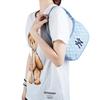 New MLB Monogram Collection Polyester Shoulder Bag, Handbag, Shoulder Bag Women's Baby Blue 3ABQS012N-50BLL