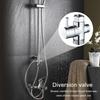Copper 3 Way Shower Head Diverter Valve T-Adapter Shower Tap Connector  Sink Accessories