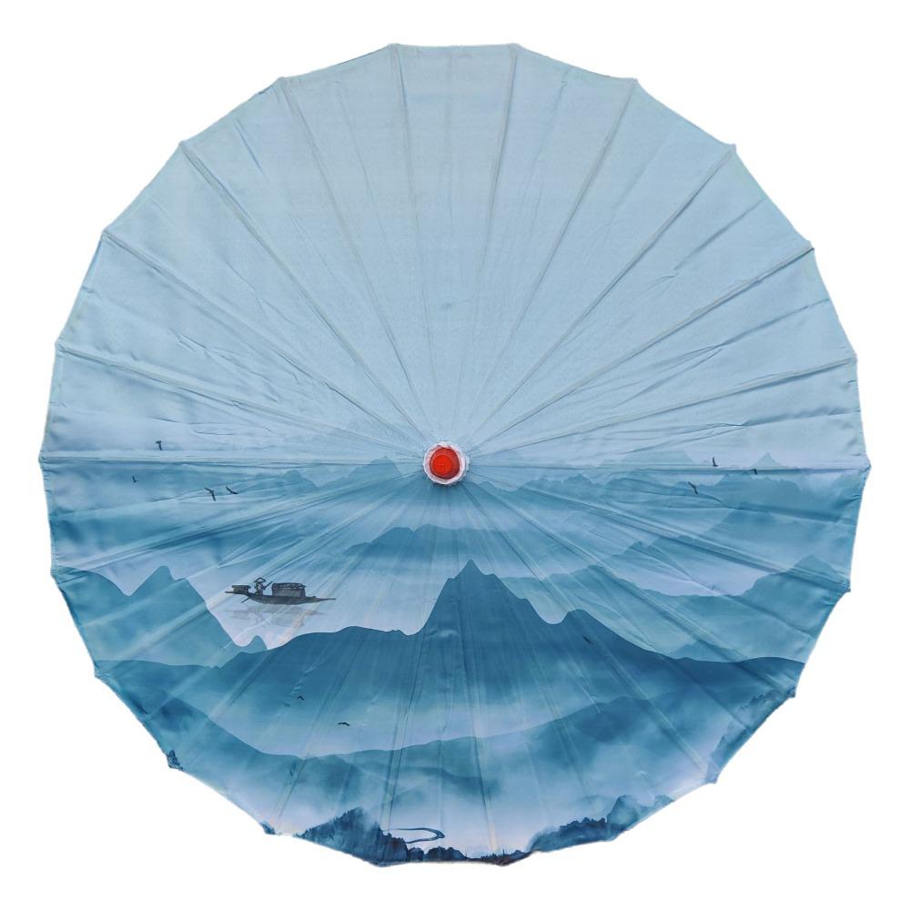 70 Cm Silk Cloth Women Umbrella Chinese Style Chinese Oil Paper Umbrella  Photograph Prop