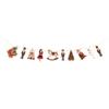 2D Flat Christmas Vintage Wooden, Fireplace Wall Hanging Decoration for Christmas Tree Party, Wood Ornament