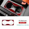 Real Soft Carbon Fiber Sticker For Seat Leon 2013 2014 2015 LHD RHD Car Gear Cup Holder Frame Trim Interior Accessories.