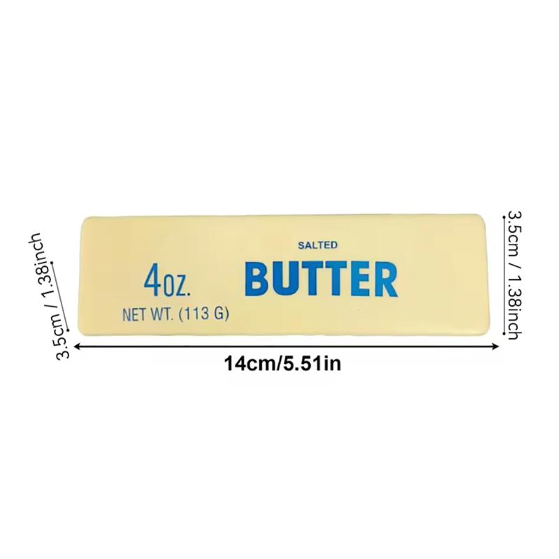 

Squishy Elastic Butter Stick Fidget Toy Cheese Shape Stress Relief Game Funny Decompression Prank Squeeze Toy for Anxiety Relief