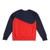 Nike Logo Big Swoosh Patchwork Crewneck Sweatshirt Men Sweatshirt Red BV5305-657