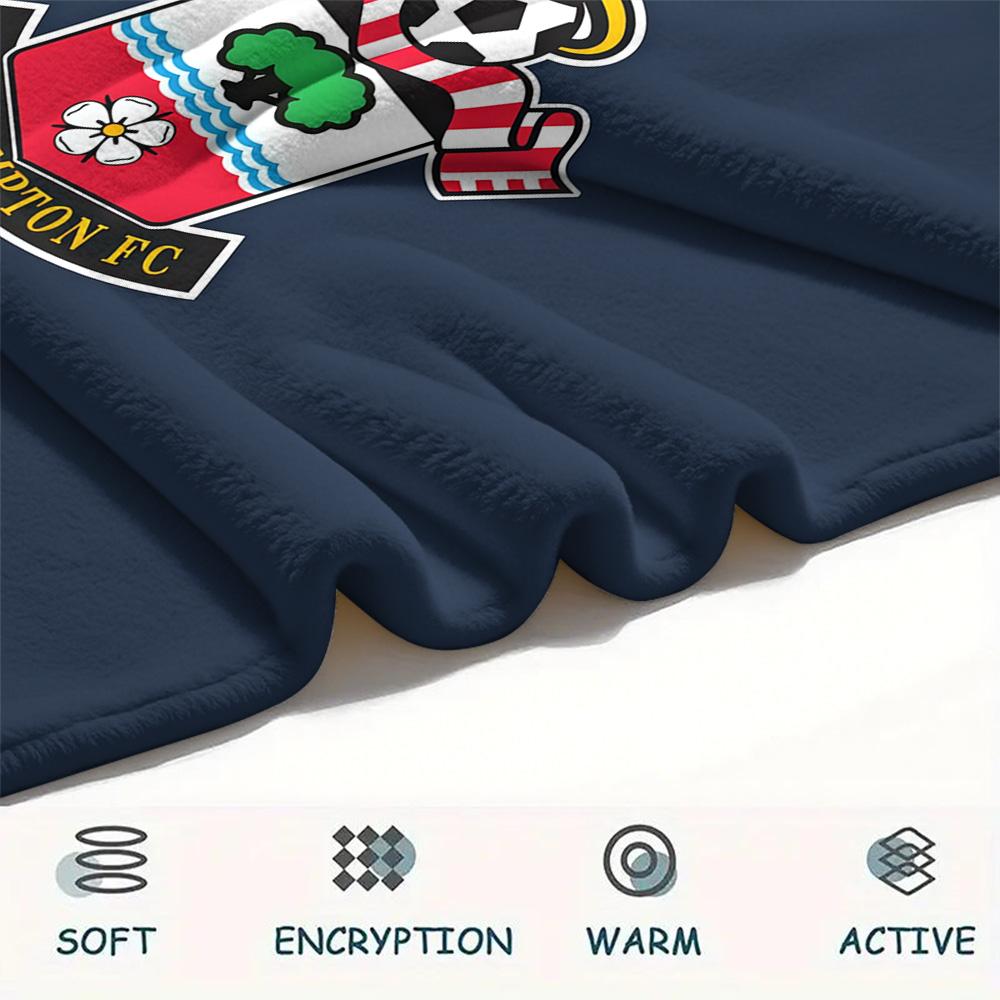 Southampton F.C Flannel Blanket, High Quality Comfortable for All Seasons, Home Decor, Warmth and Comfort