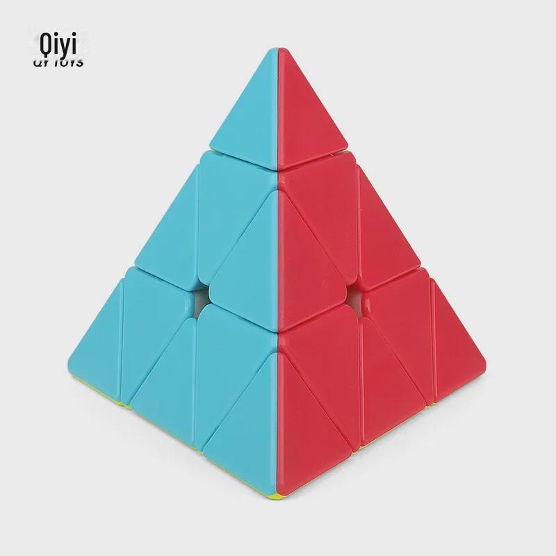 Qiyi Qiming S2S3 Solid Color 3-Layer Pyramid Rubik's Cube - Ideal Educational Toy for Beginners and Kids
