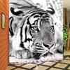 Size 3D Stereo Black and White Tiger Mural Wall Paper for Living Room TV Background Home Decor 3D Room Wallpaper