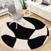 1pc Soccer Ball Office Round Area Rug, Indoor Mat Suitable For Office, Under Office Chairs Bedroom Living Room Home Decor, Room Deco