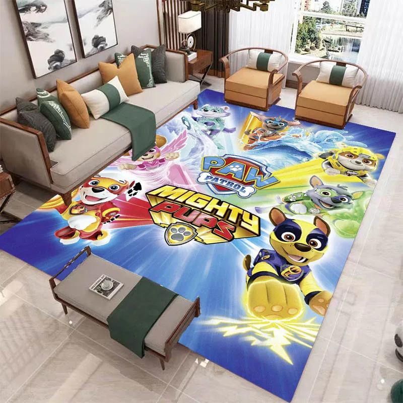 3D Cartoon PAW P-Patrol Printed Carpet Living Room Bedroom Carpet Non-slip Carpet Home Bedroom Decor Area Rug Birthday Gift
