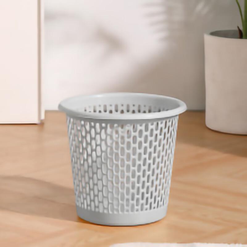 HUIHUADU Cream Style Thickened Wastebasket 25x18x23cm