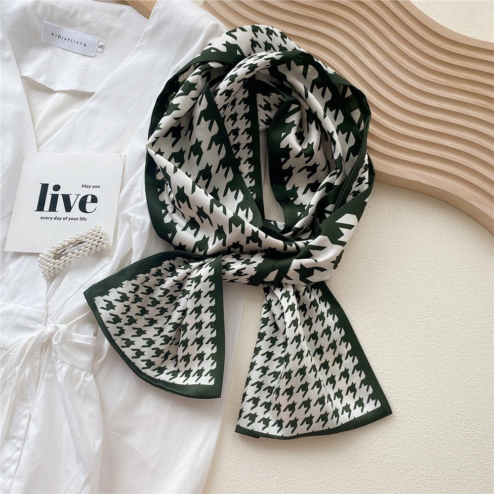 Silk Scarf for Women - Elegant Spring & Autumn Design, Lightweight & Fashionable