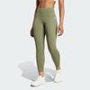 Adidas Opme Power Quick-Dry Tight Yoga Fitness Training Cropped Pants Women Bottoms Olive-Green JN3229