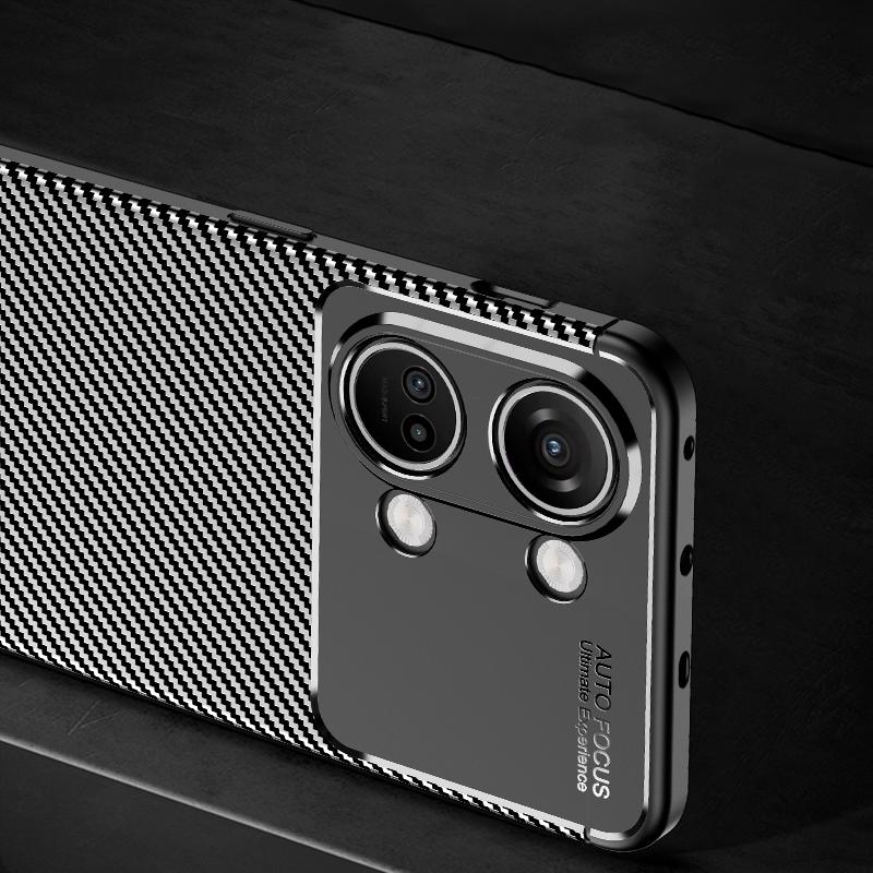 TPU Phone Cover for OnePlus Nord 3 5G/Ace 2V,Carbon Fiber Texture Anti-scratch Mobile Phone Case