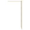 Walk In Shower Screen Gold 80 X 195 Cm Tempered Glass