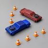 1/2 ks Kapsesní driftovací auto Fidget hračka se 3/6 mini kužely, 2v1 Fidget spinner a driftovací vozidlo, Hračka na stůl pro úlevu od stresu pro dospělé, Dárek pro auto