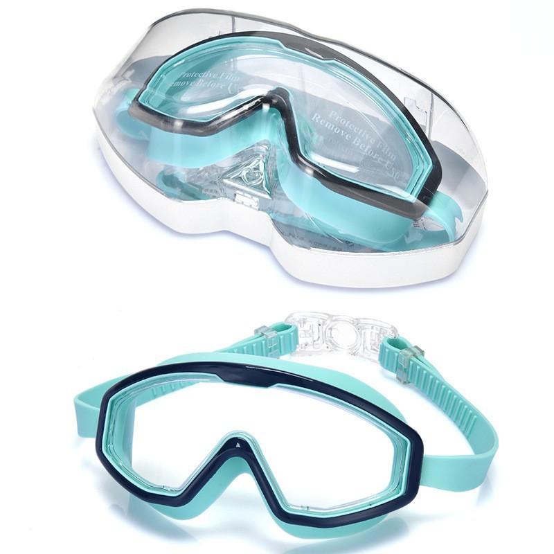 New Children's Swimming Glasses Girls Flat Light Anti-fog Large-frame Boys 'diving Sports Special Clothes