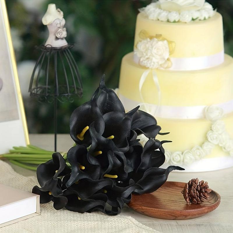 3/5/10Pcs 35cm White Artificial Calla Lily Flowers Bouquet for Home Room Wedding Bridal Shower Party Garden Decor DIY Supplies