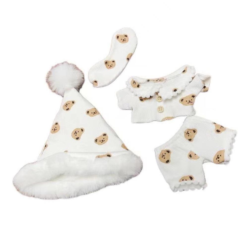 Plush Patch Stuffed Doll Plush Suit Pajama Set Plush Toys Clothes  Girl Gift