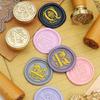Brass Wax Seal Stamp Ergonomic Wood Handle for Personalizing Stationery and Card Making 1PC