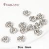 18K Gold Plated Metal Bead Separators For Bracelets,Weave Pattern Beads,Spacer Beads For Jewelry Making DIY Accessories