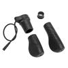 Electric Bike Left Side Half Handle Rubber ABS Metal 76X Half Twist Throttle Grip Fit for Bafang