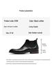 [VIP Exclusive] Men's Black Genuine Leather Martin Boots - Pointed Toe, British Style, Business Casual, High Top Winter Boots