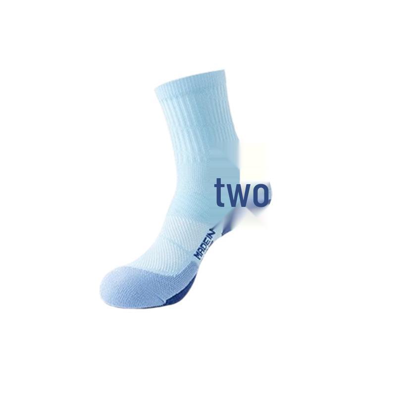Children's and Women's Marathon Running Socks - Thickened Towel Bottom, Sweat-Absorbent, Non-Slip, Ideal for Spring/Summer Sports