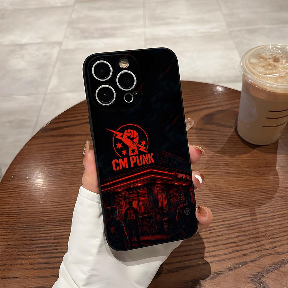 C-Cm P-Punk Logo Phone Case For 17 Pro Max Iphone 14 16 Pro Max 12 15 Plus 13 Pro 11 Xr X Xs Back Cover