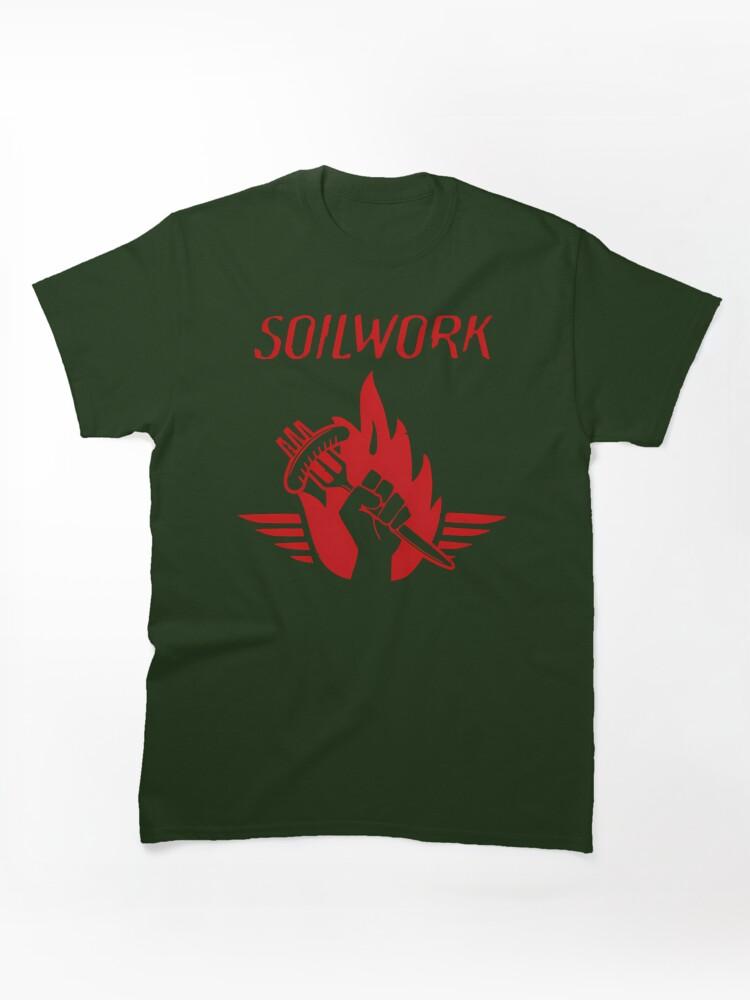 Fist Holding Fork and Fire Flame Classic Unisex T-Shirt