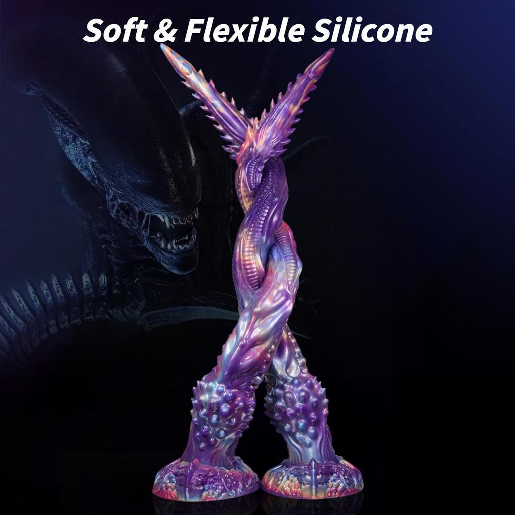 Transgraniczny Ultra-Długi Zdeformowany Penis Analny i Waginalny Korek Dylatacyjny do Użytku SM