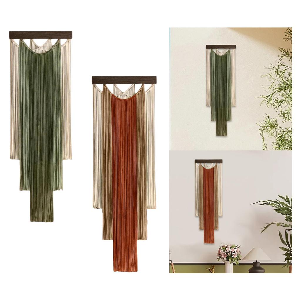 Hand Woven Macrame Tapestry Wall Hanging Braided Art for Interior Wall Decoration and Modern Home Textile Spaces