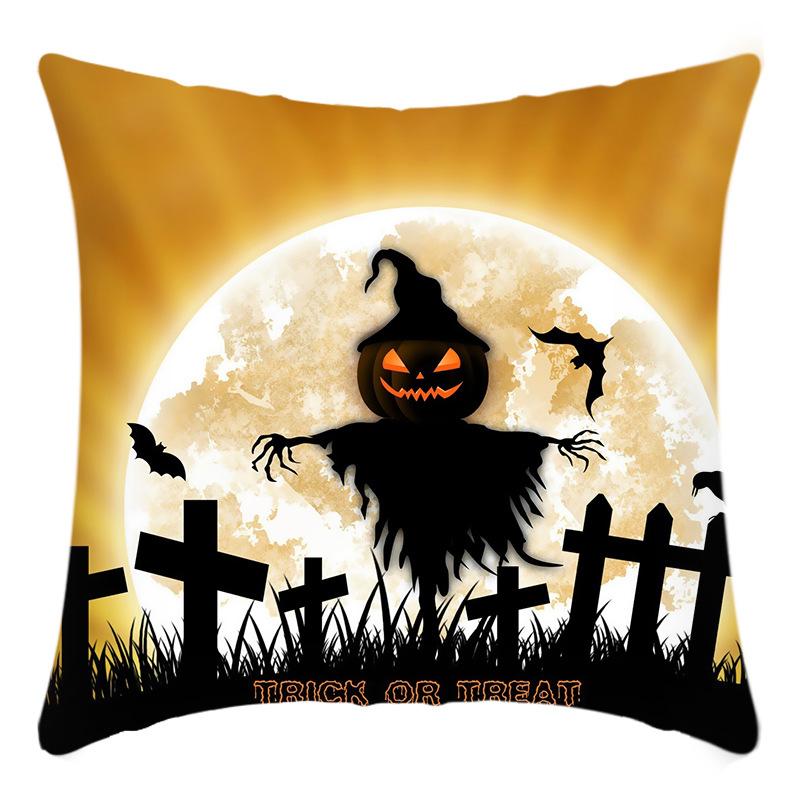 

Новая Хэллоуин Алфавит Черный Силуэт Пугало Принт Подушка Домашняя Подушка для Дивана Наволочка 45 * 45Cm pillowcase