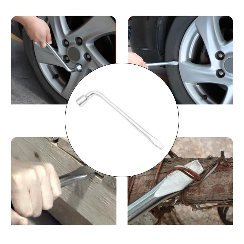 17/19/21/22/23/24mm Cheie de roată cu capăt crestat, unealtă de reparație, unealtă pentru schimbarea anvelopei pentru anvelopă de mașină, camion