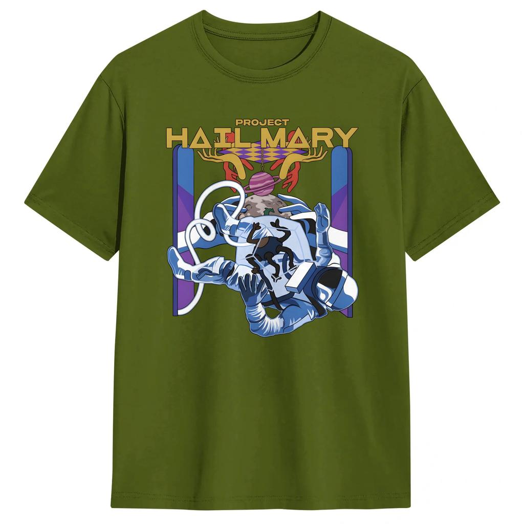 Streetwear T Shirt Summer Project Hail Mary Fashion T Shirts Cotton Tshirt For Unisex Y2k Classic Short Sleeve Top Tees