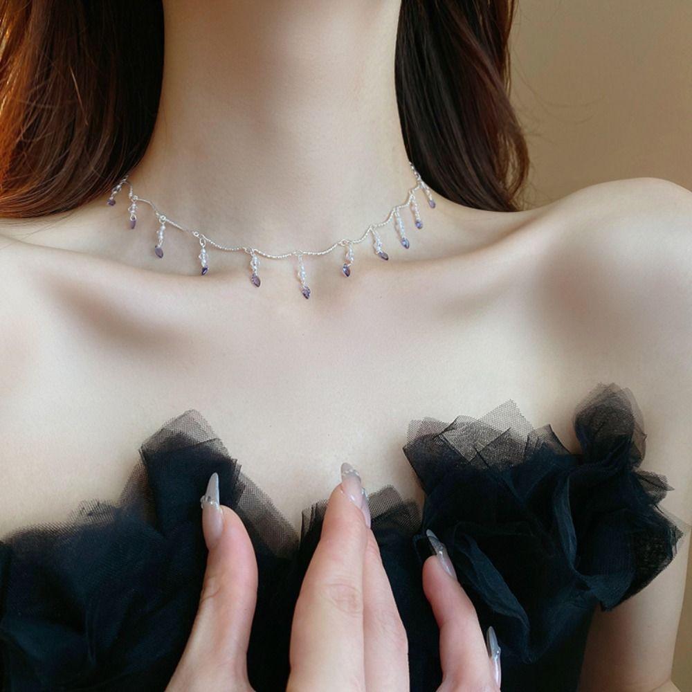 

Delicate Long Tassel Drop Earrings Wedding Jewelry ear stud