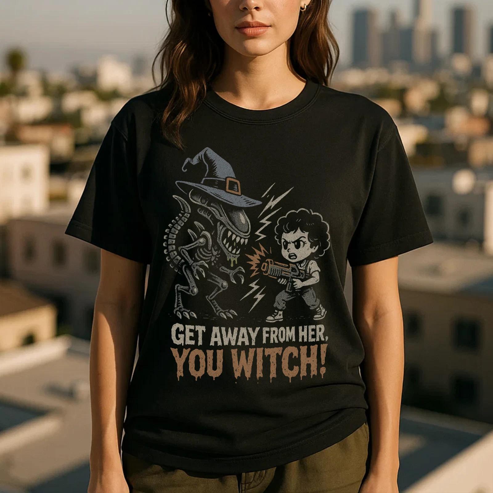 

Alien Sci-Fi Halloween T shirt | Funny Movie Quote Gift for Mom Unisex Tee S