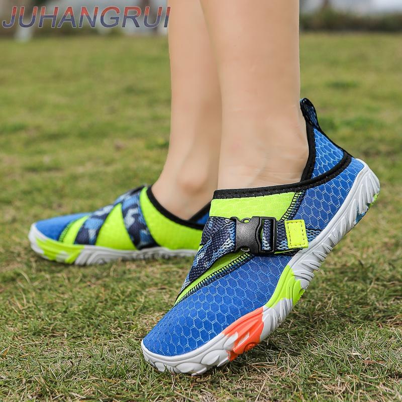 Parent-child Water Shoes Quick Dry Beach Barefoot Shoes Lightweight Sneakers Mens Hiking Surfing Boating Fishing Shoes Non-slip