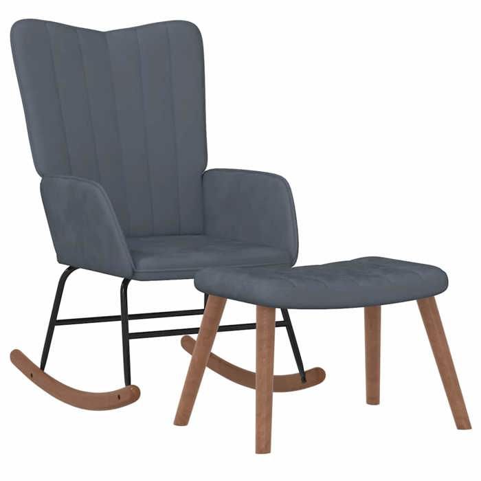 VidaXL Chaise à Bascule avec Repose-pied Chaise de Relaxation Siège de Relaxation Fauteuil de Salon Salle de Séjour Salon 327755