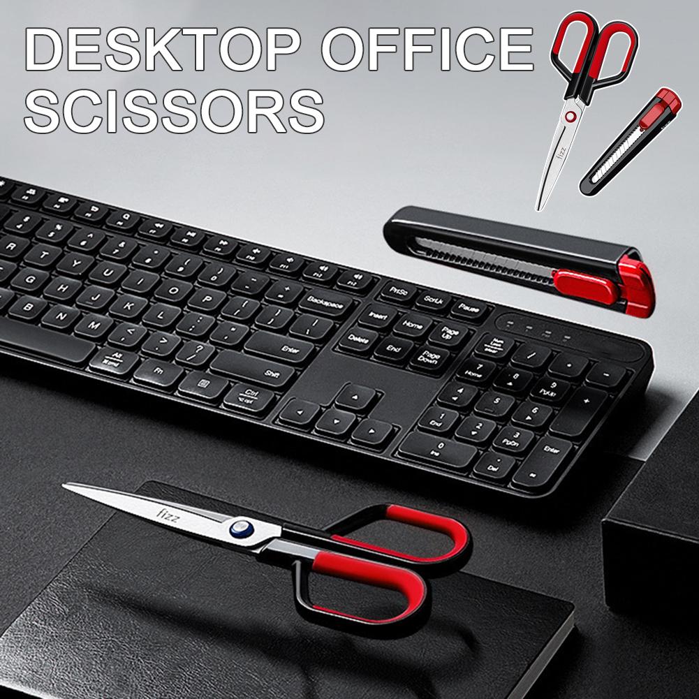 2 In 1 Scissors With Multifunctional Protective Cover Soft Comfort Grip Shears For Home Use