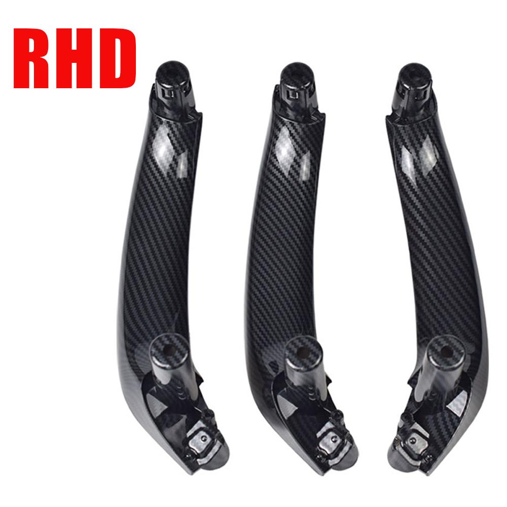 3Pcs Car Interior Door Handle left Right Inner Door Panel Handle Pull Trim Cover For BMW X3 X4 F25 F26 51419209216