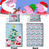 Peppa Pig Weihnachtliches Festdruck Bettwäscheset für Kinderzimmerdeko