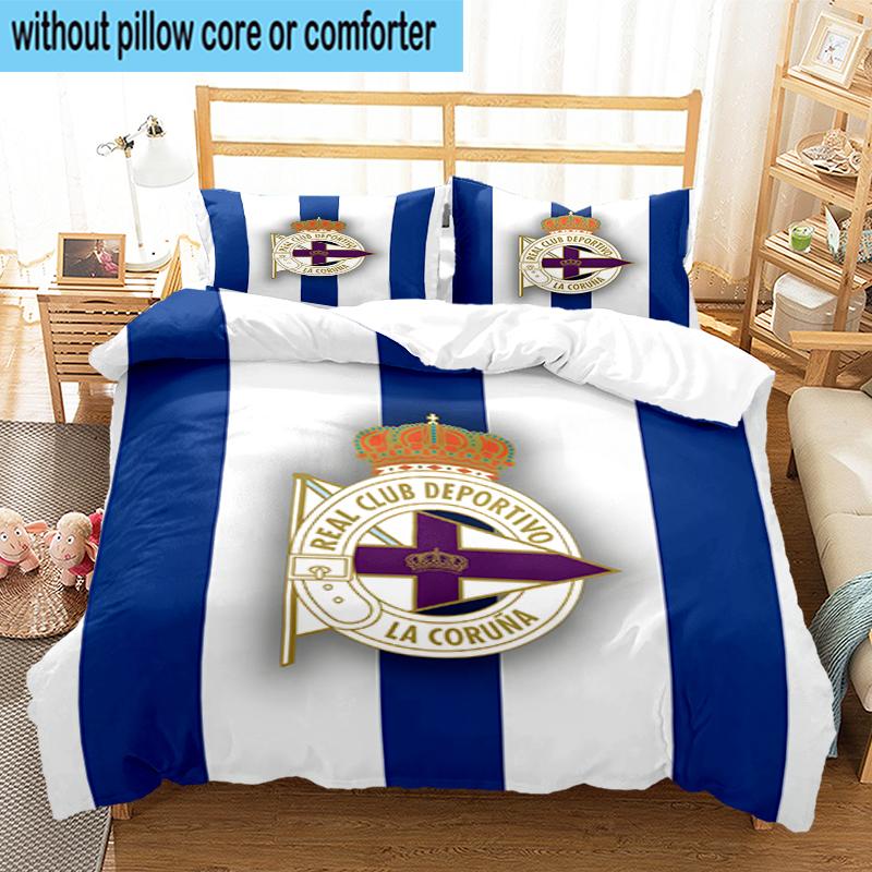 3PCS Deportivo Football Bedding Set,Including 1pc Duvet Cover And 2pcs Pillowcases Perfect for Bedroom, Dormitory, Fan Christmas gift