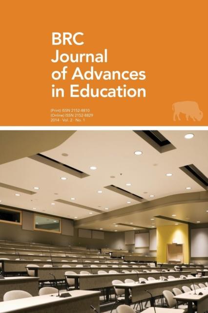 Kniha Brc Journal of Advances In Education Volume 2, Number 1