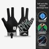 1Pc Left Hand Billiards Glove Three Finger Snooker Billiard Glove Non Slip Stickers Elasticity Billiard Training Gloves