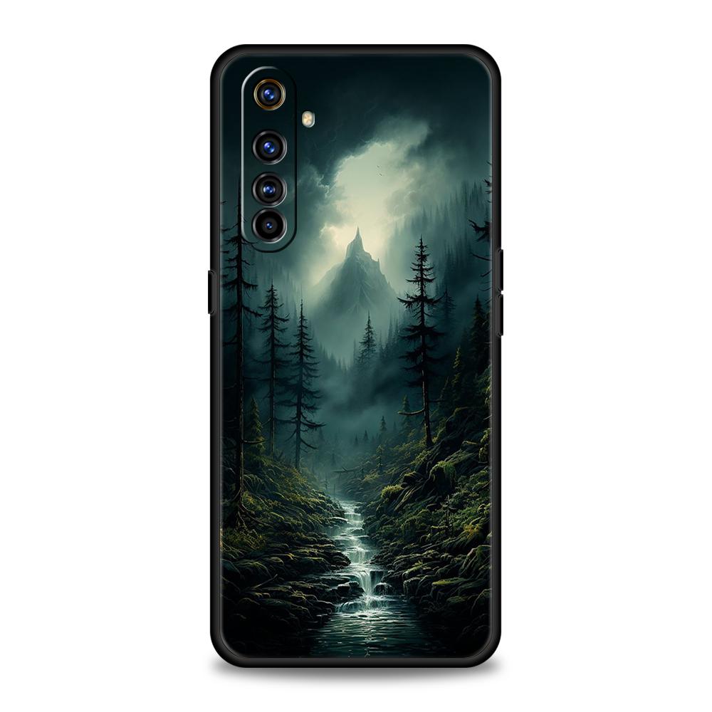 Mountain Forest Phone Case For Oppo A3S A15 A17 A31 A95 Find X5 X6 Pro A54 A53 A52 Reno 6 7 8 SE Z Pro 5G Soft TPU Cover Capas