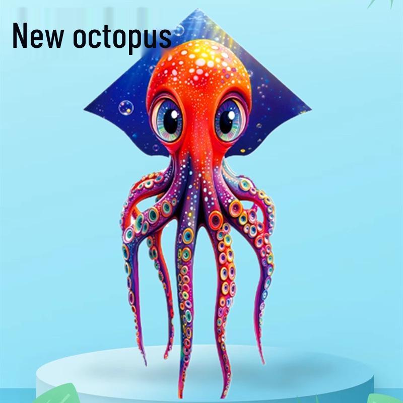 

Weifang Octopus Kite - Easy to Fly for Adults and Children in Light Breeze.