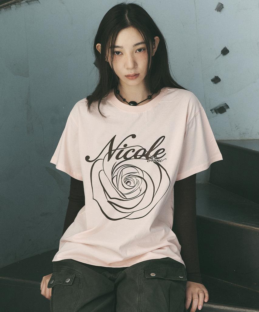 Nigaennikol [Essential] Wool Tencel Tee_Brown