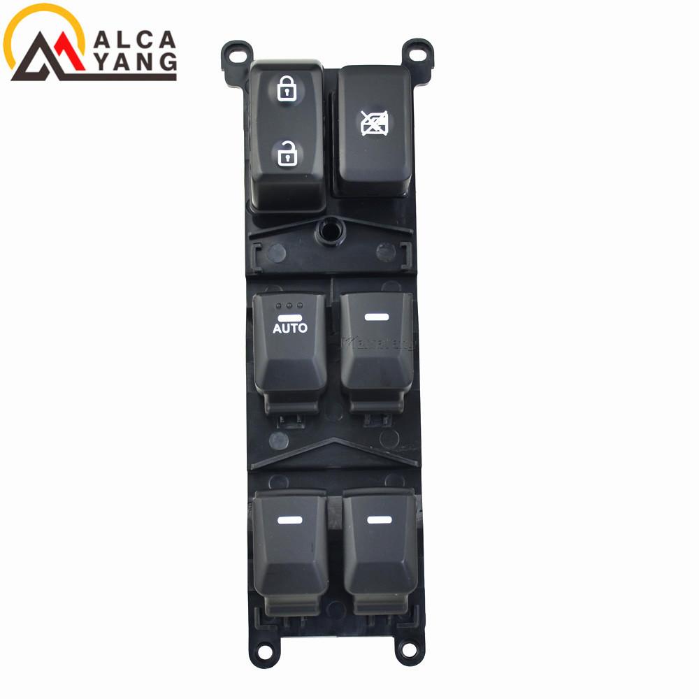 New Car Front Left Drive Side Power Window Control Switch Button for Kia Rio (4Door) 2012-2015 93570-1W155