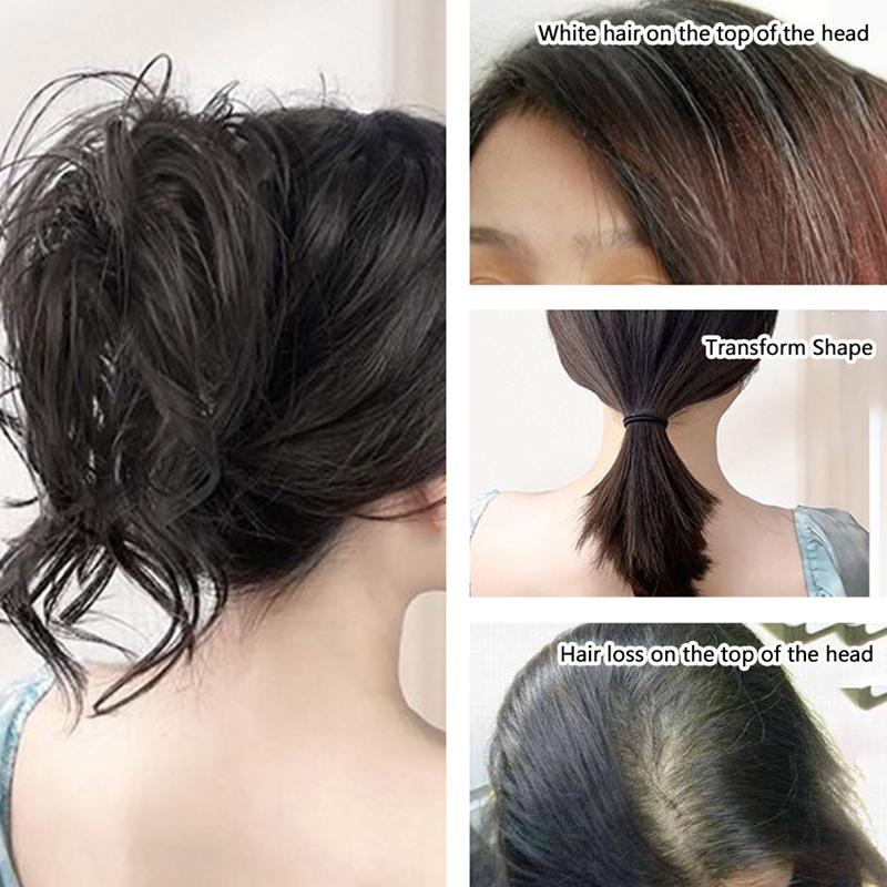 Synthetischer unordentlicher flauschiger Haarknoten lockiges Haar natürliche Krallenklammer Haarverlängerung Haarteil für Frauen Stylingwerkzeuge