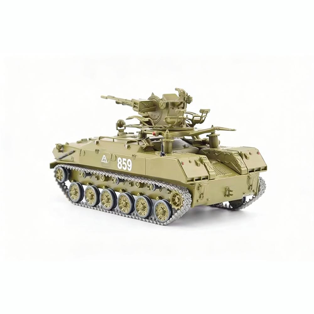 Die-cast 1:43 scale Soviet BTR-ZD anti-aircraft gun simulation static alloy model adult toy gift collection souvenir