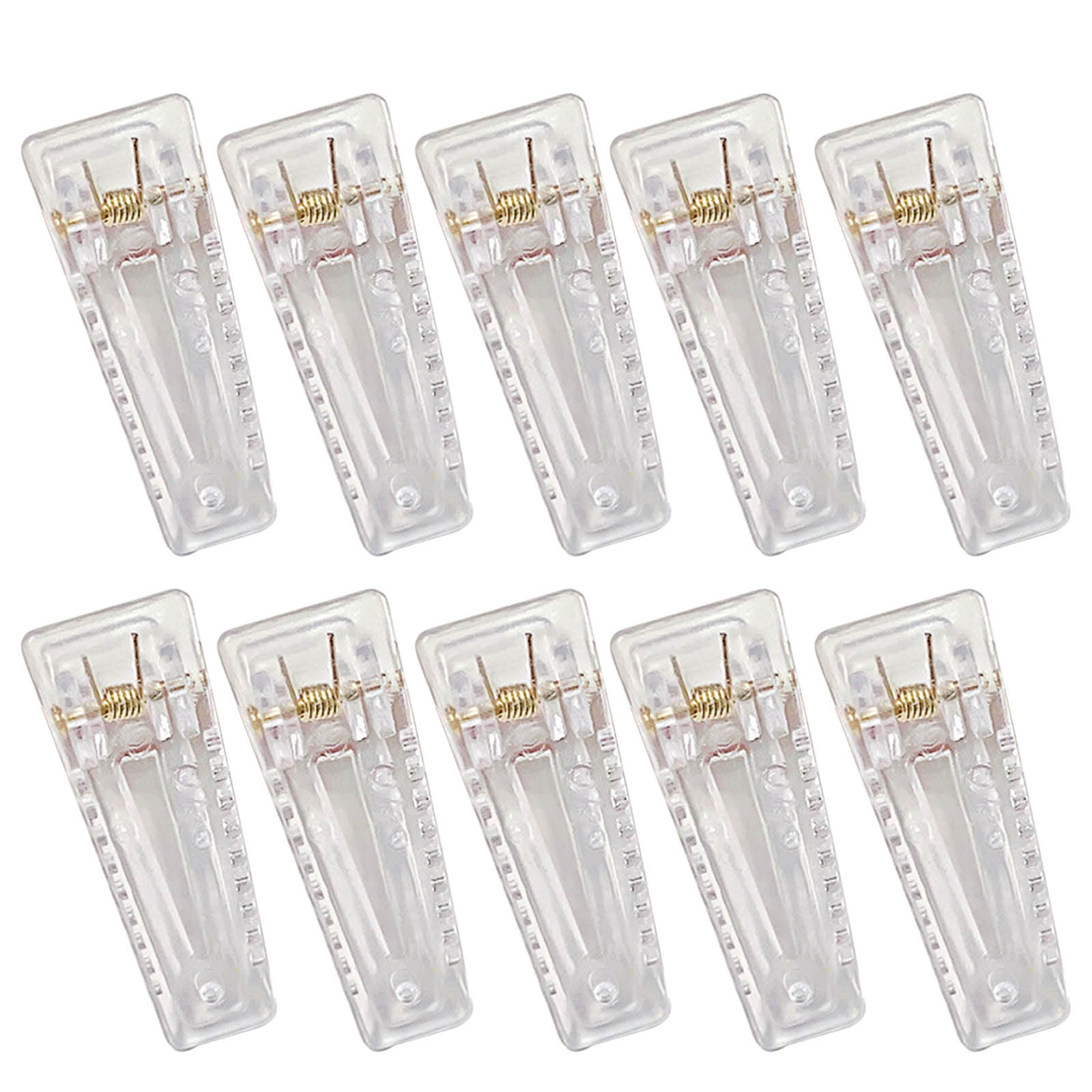 10 Pieces Clear Hair Clips DIY Hair Accessories Acrylic Material Clear Hair Clamp Hair Barrette for Girls and Women